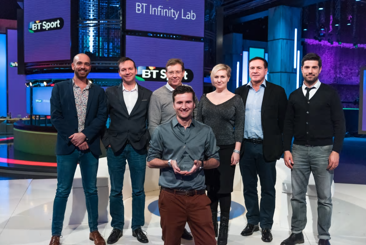 Sceenic won the BT Infinity Lab competition and is being trialled by BT Sport